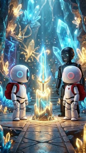 ✨ Momo Touched the Energy Sword! | Momo Robot Story Episode 12 #ytshorts #Robotstory