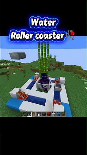 Minecraft Water Roller Coaster – Easy Redstone Build