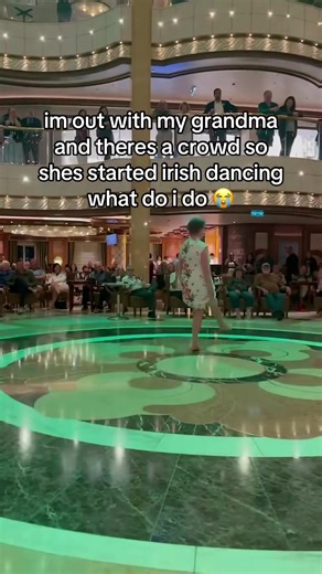 Irish Dancing with Grandma in a Crowd