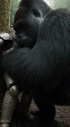 NO ESCAPE: Silverback Gorilla vs. Spiked Armor (POV) #wildlifedocumentary #wildlife #manvsnature