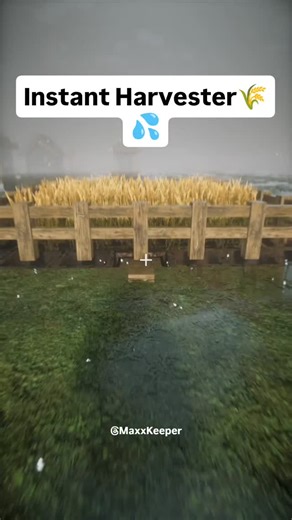 Maxx Keeper | Minecraft Wheat Harvester 🌾💦 #minecraft #minecraftbuilds #minecraftshaders #minecraftbuilding #minecraftaesthetic | Instagram