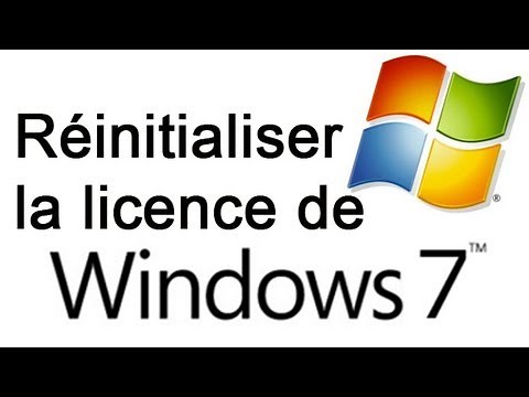 Comment réinitialiser l'état de la licence de l'ordinateur sous Windows 7 ? How reset license ?