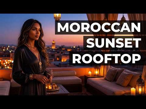 Moroccan Sunset Rooftop 🌅 Calm Marrakech Evening Ambience for Relaxation & Focus