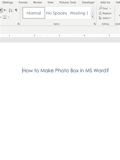 In this video, you’ll learn how to make a photo box in MS Word quickly and easily. This step-by-step tutorial shows how to insert an image, add borders, resize the photo box, and customize it for documents, assignments, posters, or resumes. Whether you’re a beginner or an everyday Word user, this simple method will help you design clean and professional-looking photo boxes using Microsoft Word. Hashtags #MSWord #MicrosoftWord #WordTutorial #PhotoBoxInWord #MSWordTips #WordForBeginners #OfficeTip