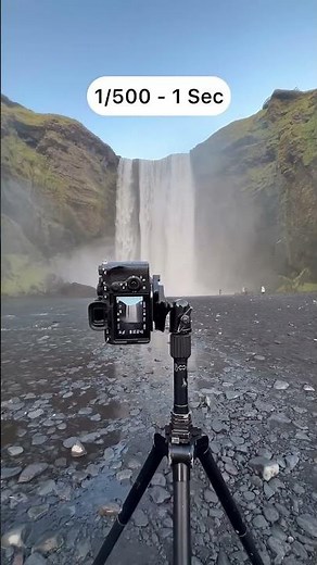 Shutter speed comparison #photography #behindthescenes #settings