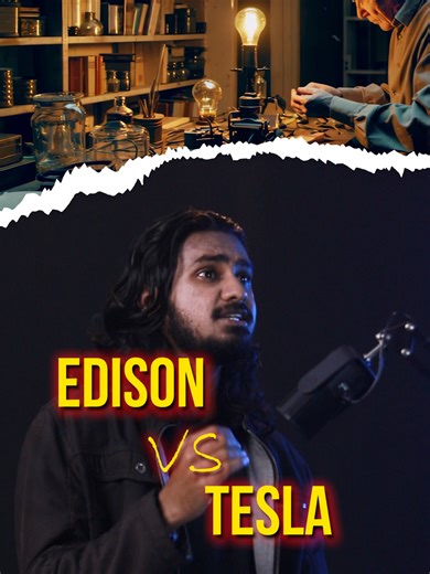 Edison vs Tesla - One sold it. One solved it! #sriverse #keshawaamarasinghe #themiyabandara #LearnOnTikTok #tiktoktainment #nikolatesla #thomasedison