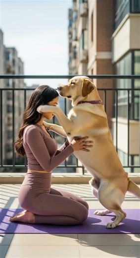 圓圓幫助我完成輔助式核心平衡練習，真棒！！看狗狗學新技能 #funny #pets #dogtraining