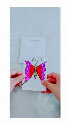 DIY Butterfly Greeting Card 🦋💌 | Easy Handmade Card Tutorial #shorts