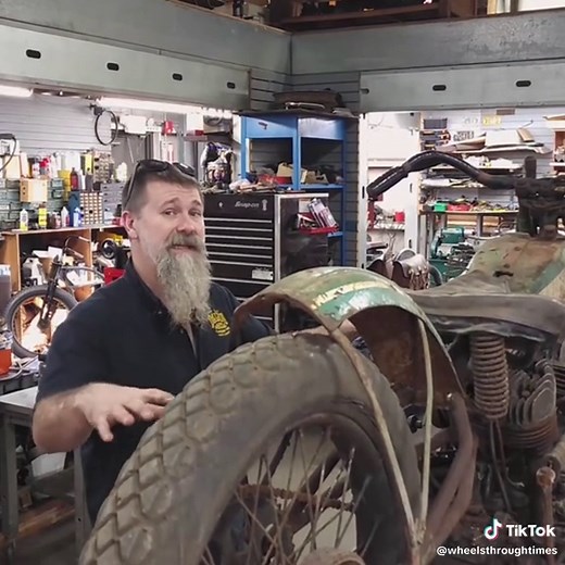 Restoring a Wrecked 1950s Harley Davidson Motorcycle