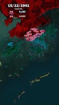 Battle of Hong Kong in 1 minute using Map