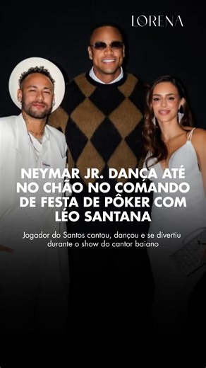 LORENA MAGAZINE on Instagram: "Na noite de sexta (19), Neymar Jr. comandou um animado evento de pôker em São Paulo, ao lado do cantor Léo Santana. Apesar das lesões que o afetaram durante o ano, o jogador do Santos, que deve renovar com o clube, chegou acompanhado da esposa, Bruna Biancardi, e logo se soltou na pista de dança. Sempre presente em eventos de pôker, Neymar compartilha sua paixão pelo jogo com seus seguidores e se destaca como um verdadeiro porta-voz no Brasil. Com o microfone em mã