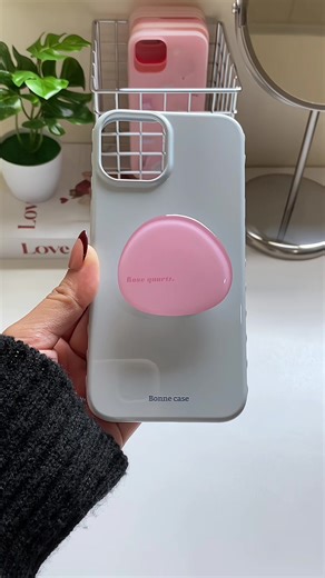 Cute Phone Case with Pop Socket for iPhone