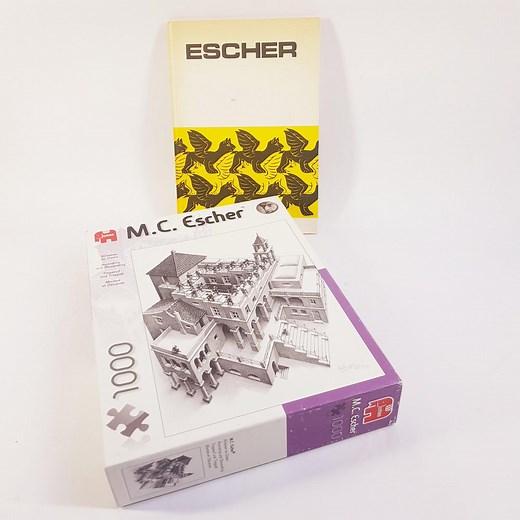 Vintage M.C. Escher Puzzle: Ascending & Descending, 1000 Pieces   1975 Art Book - Etsy