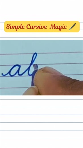 Cursive abcd Writing Practice ✍️ | Beautiful Handwriting for Beginners #handwriting #cursive