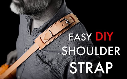 轻松制作肩带 - 免费图案和教程 / Easy Shoulder Strap DIY - FREE Pattern and Tutorial