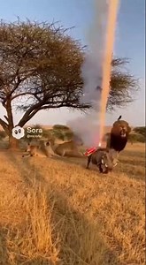 A Warthog’s Surprise Firework Show on the Savannah／疣猪的草原烟花惊喜秀／サバンナで起きたイボイノシシのサプライズ花火ショー