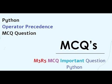 Python Operator Precedence MCQ Question Part 6 #pythonpractice #pythonprogramming #pythoncoding