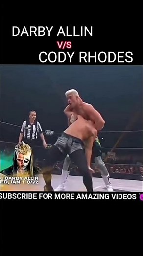 CODY RHODES VS DARBY ALLIN 🥶🔥 #wrestling #shortvideo #aew #shortsfeed #codyrhodeswwe #foryou #shorts