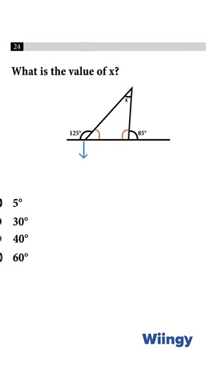 Ace SAT Math - Need to solve triangle angle problems fast?#satmath #satprep #shorts
