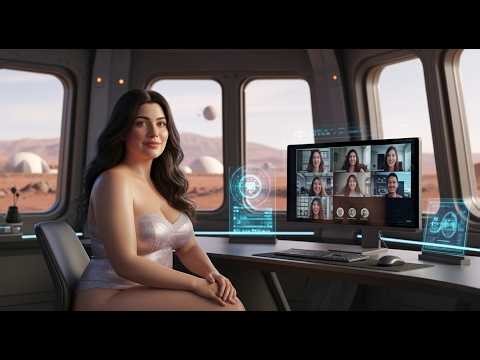 The Galactic Woman | First Woman Walking on Mars | Cinematic 8K Journey