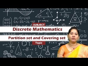 LEC22| Discrete Mathematics | Partition set and Covering set by Ms. D. Srivalli