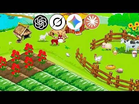 Eu Recriei COLHEITA FELIZ do ZERO com 4 IAs TRABALHANDO JUNTAS!