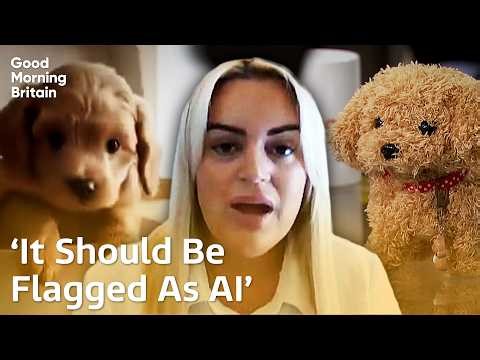 Social media shoppers tricked by AI advert for 'smart robot puppy' | Good Morning Britain