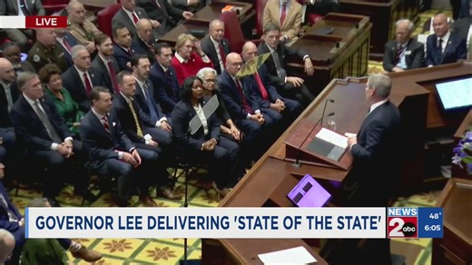 TN Governor Bill Lee delivering 'State of the State' address