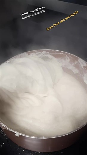 Made corn flour to eat with the okra soup | Joyce Ayanou Brown