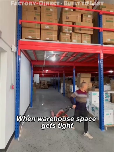 1,300㎡ Home Appliance Warehouse Upgrade — Huizhong Mezzanine Platform #Huizhong #MezzaninePlatform #WarehouseUpgrade #BoltOnSystem #FactoryDirect