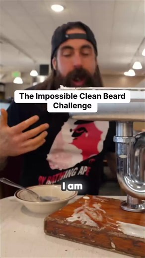 The Impossible Clean Beard Challenge Can a cream-filled challenge leave this beard spotless? 😲 Watch as I push my limits and discover if it’s worth the price! #BeardChallenge #FoodChallenge #ViralMoment #Flabbergasted #EpicWin #ChallengeAccepted #MustWatch