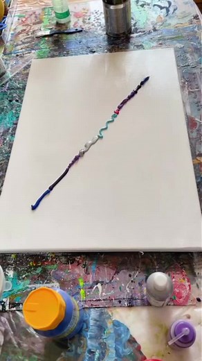 Abstract Acrylic Painting DIY Tutorial