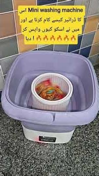 Mini washing machine review / mini washing machine dryer fitting review / dry working mini washing