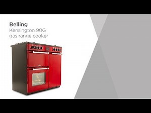 Belling Kensington 90G Gas Range Cooker - Red & Chrome | Product Overview | Currys PC World