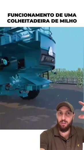 How a corn harvester works