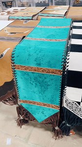 Add a touch of western charm to your table 🤠 Our cowhide table runners bring rustic style and timeless elegance to any space! 11220 Harry Hines Blvd Dallas, TX 75229 United States | Western Linens