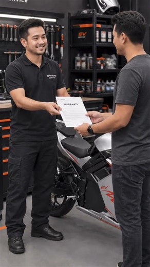 It's important that you buy your electric motorcycle with a warranty! ✅😃