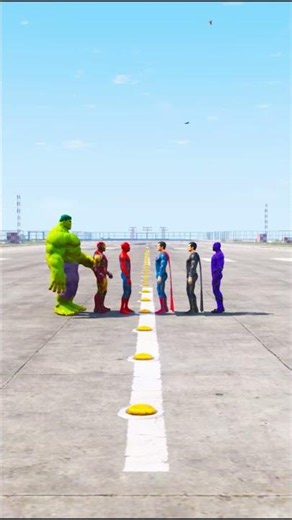 SPIDE-RMAN VS SUPERMEN SUPERHEROES BATTLE #shorts #hulk #gtav