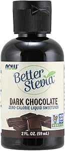 NOW Foods, Better Stevia Liquid, Dark Chocolate, Zero-Calorie Liquid Sweetener, Low Glycemic Impact, Certified Non-GMO, 2-Ounce