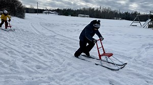 Why snow kicksleds are getting traction in New Brunswick