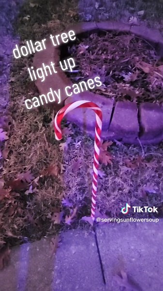 Dollar Tree Light Up Candy Cane Review