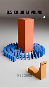 Domino Effect with Satisfying Demolition of 24000 Red Cubes #satisfying #animation #blender #3dart #reels #virelreels #domino | 3D Chobi