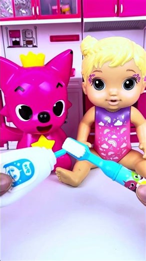 ASMR Toy Minnie Mouse & Pinkfong Bath Set | Satisfying ASMR Unboxing With Simba ASMR #shorts