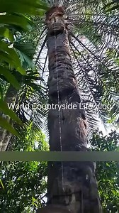 From sap to sip: the natural fermentation of palm wine 🍷 #worldcountrysidelifevlog #rurallife #villagelife #countrylife #palmsap #palmwine #farming #Fermentation #highlightseveryonefollowers #fbreels #instagramreels #StarsEverywhere DISCLAIMER NO COPYRIGHT INFRINGEMENT INTENDED. | World Countryside Life Vlog