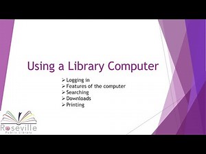 Using a Library Computer