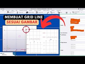 Membuat Grid Line Sesuai Gambar - TUTORIAL TEKLA STRUCTURE