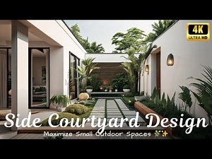 Stunning Side Courtyard Design Ideas to Maximize Small Outdoor Spaces 🌿✨
