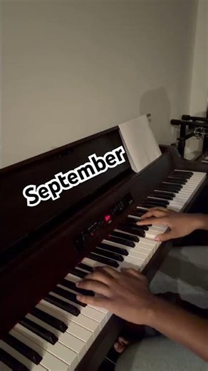 September - Piano Cover #pianocover #tiktokpiano