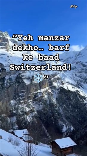 Swiss Mountains After Fresh Snow ❄️ | Heaven on Earth #travel