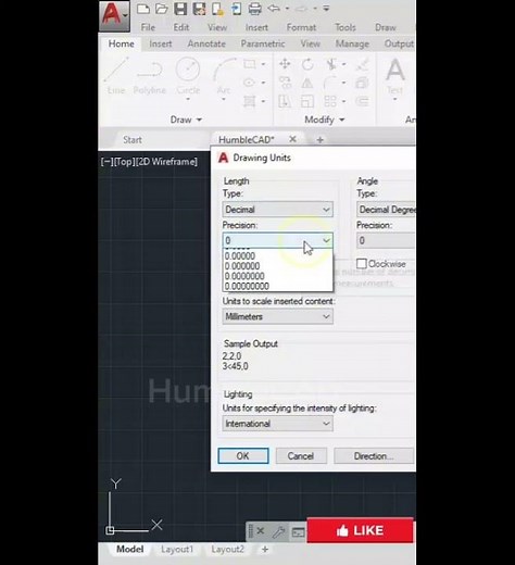How to set units in AutoCAD correctly